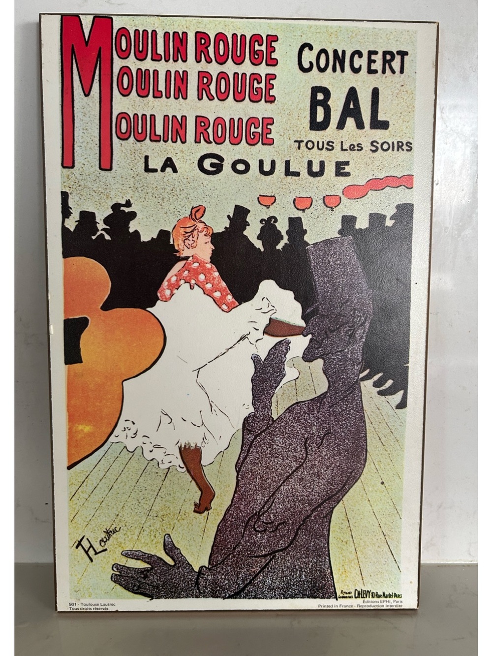 Moulin Rouge La Goulue Vintage Poster Print Plak Wall Art